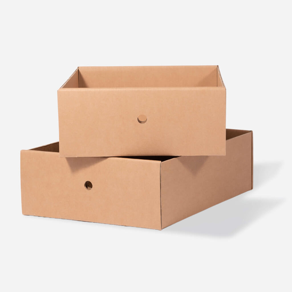 ROOM IN A BOX Schubladen-Set für Stauraumbett in naturbraun